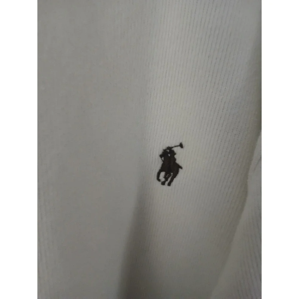 Polo Ralph Lauren Men's Estate-Rib Quarter-Zip Pullover Sz 2XB Parchment Cream